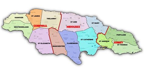 jamaica's parishes and capitals